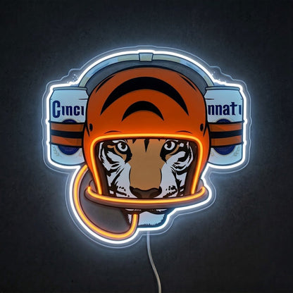 ShineNeon™ Cincinnati Tiger Football Beer Hat Neon Sign USB Power - Shineneon