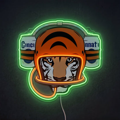 ShineNeon™ Cincinnati Tiger Football Beer Hat Neon Sign USB Power - Shineneon