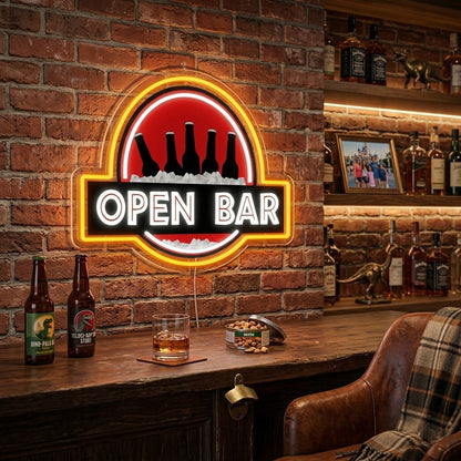 ShineNeon™ Classic Open Bar Retro Lounge Neon Sign USB Power - Shineneon