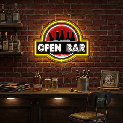 ShineNeon™ Classic Open Bar Retro Lounge Neon Sign USB Power - Shineneon