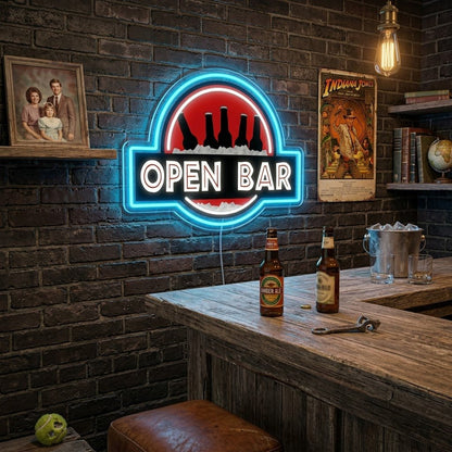ShineNeon™ Classic Open Bar Retro Lounge Neon Sign USB Power - Shineneon