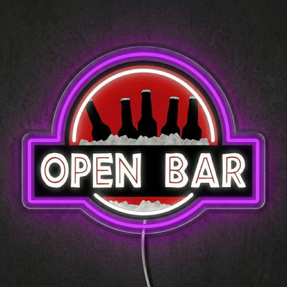 ShineNeon™ Classic Open Bar Retro Lounge Neon Sign USB Power - Shineneon