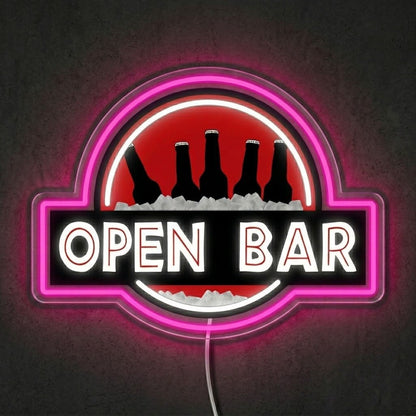 ShineNeon™ Classic Open Bar Retro Lounge Neon Sign USB Power - Shineneon