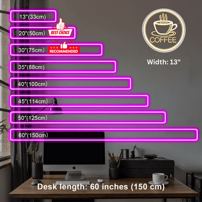 ShineNeon™ Coffee Cup Neon Art - Aesthetic Acrylic Wall Decor for Home Coffee Bar & Living Room - Shineneon