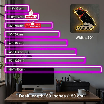 ShineNeon™ Cowboy Raven neon sign USB Power - Shineneon