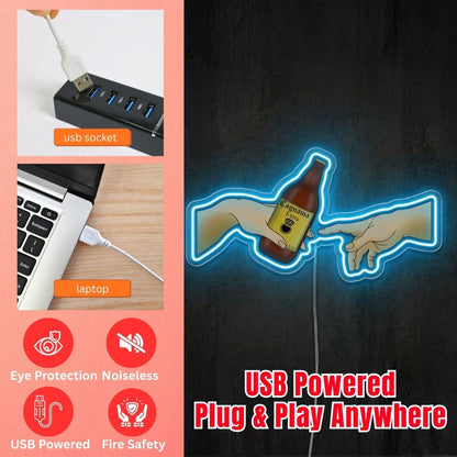 ShineNeon™ Creation of Beer Neon Sign Caguama Extra Art Decor for Home Bar USB Neon Sign - Shineneon