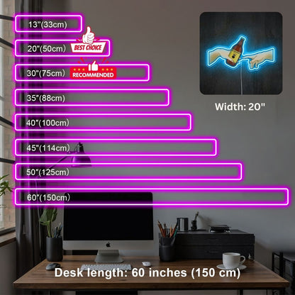 ShineNeon™ Creation of Beer Neon Sign Caguama Extra Art Decor for Home Bar USB Neon Sign - Shineneon