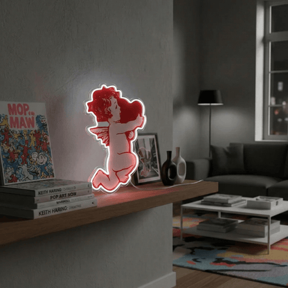 ShineNeon™ Cupid Love LED Neon Sign - Romantic Angel Wall Decor for Bedroom & Date Night - Shineneon