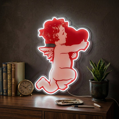 ShineNeon™ Cupid Love LED Neon Sign - Romantic Angel Wall Decor for Bedroom & Date Night - Shineneon