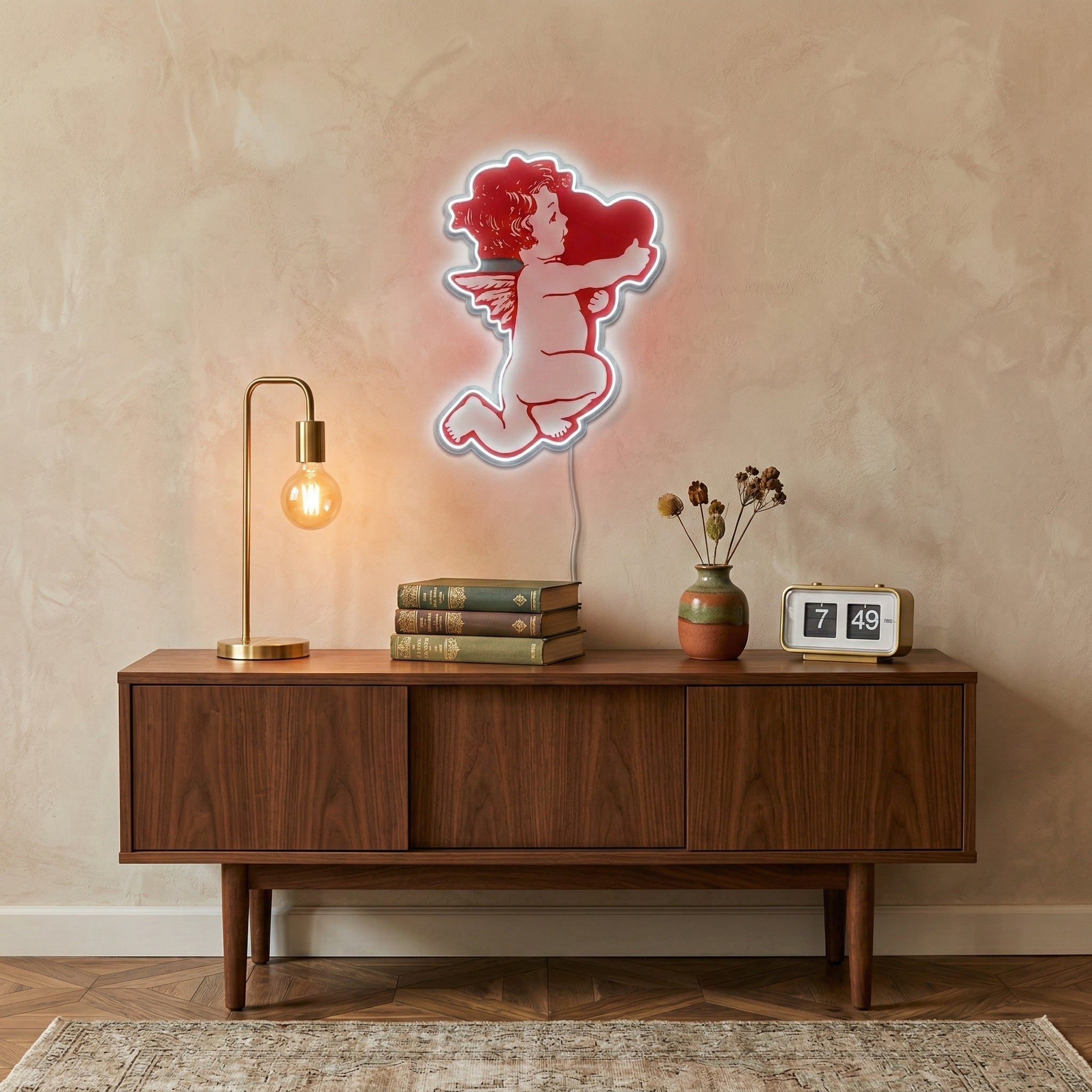 ShineNeon™ Cupid Love LED Neon Sign - Romantic Angel Wall Decor for Bedroom & Date Night - Shineneon
