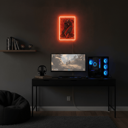 ShineNeon™ Cyber - V LED Neon Sign Gaming Room Wall Decor(USB Power) - Shineneon
