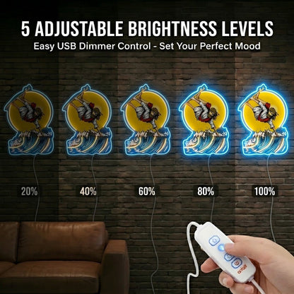 ShineNeon™ Eagle Catching Fish Neon Sign USB Power - Shineneon