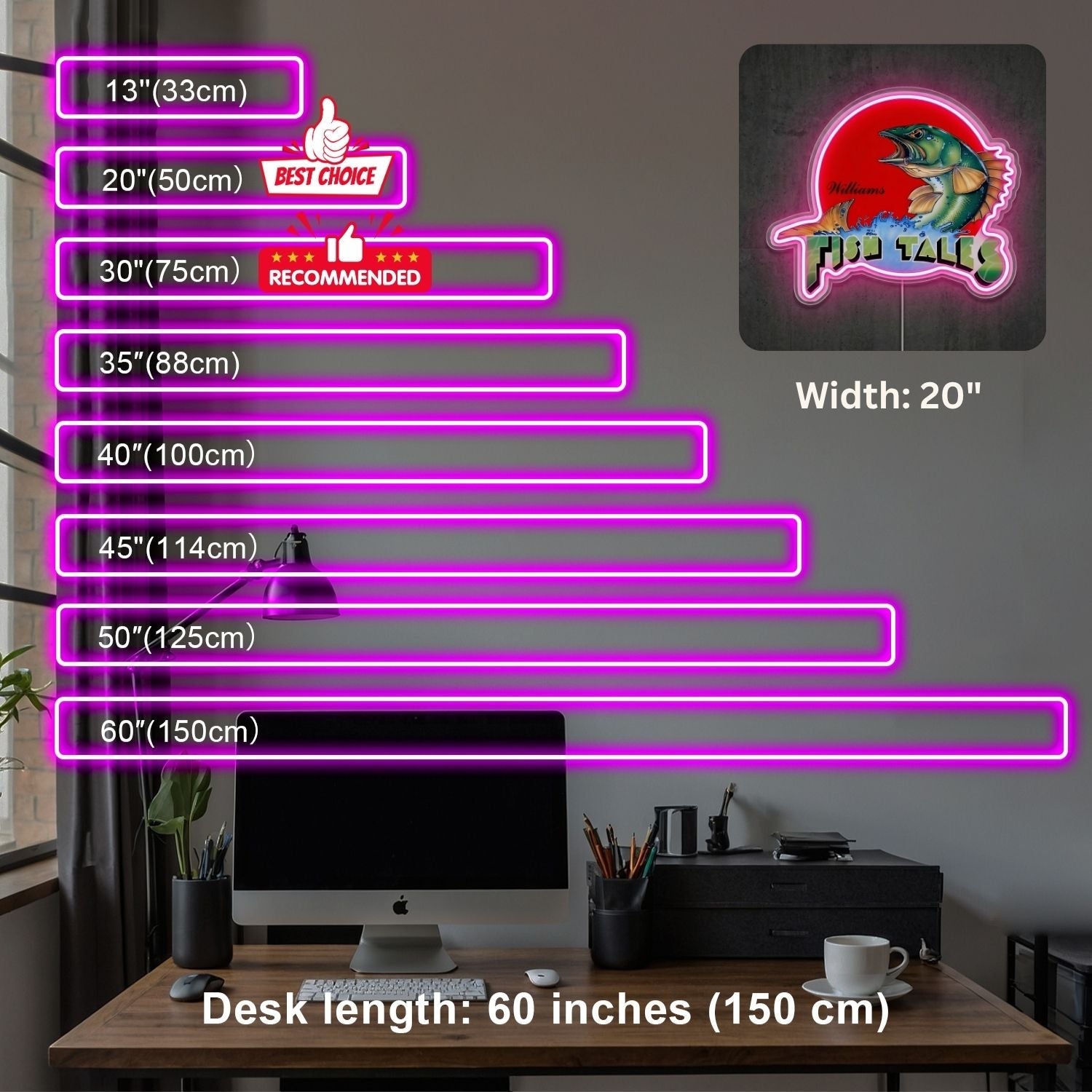 ShineNeon™ Fish Tails neon sign USB Power - Shineneon