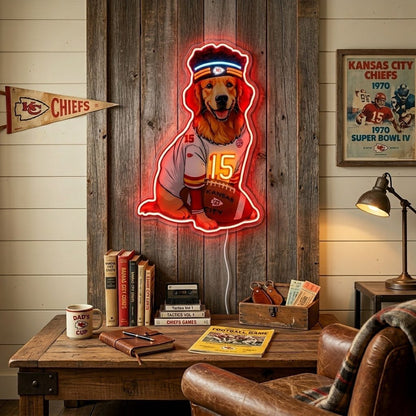 ShineNeon™ Football Dog MVP Jersey Neon Sign USB Power - Shineneon