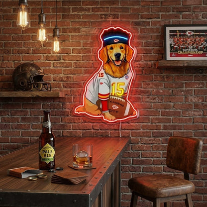 ShineNeon™ Football Dog MVP Jersey Neon Sign USB Power - Shineneon