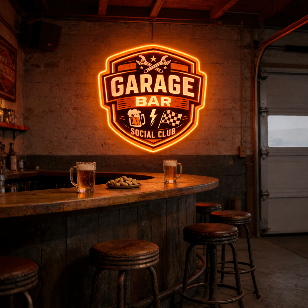 ShineNeon™ Garage Bar Neon Sign for Workshop & Man Cave USB Led Neon Sign - Shineneon