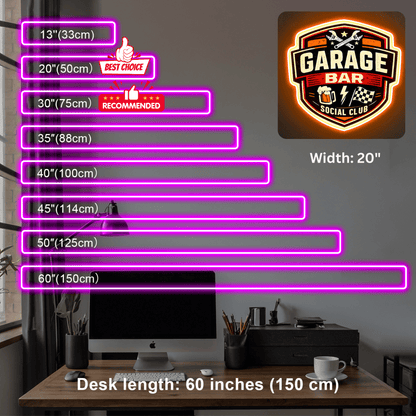ShineNeon™ Garage Bar Neon Sign for Workshop & Man Cave USB Led Neon Sign - Shineneon
