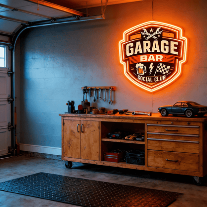 ShineNeon™ Garage Bar Neon Sign for Workshop & Man Cave USB Led Neon Sign - Shineneon
