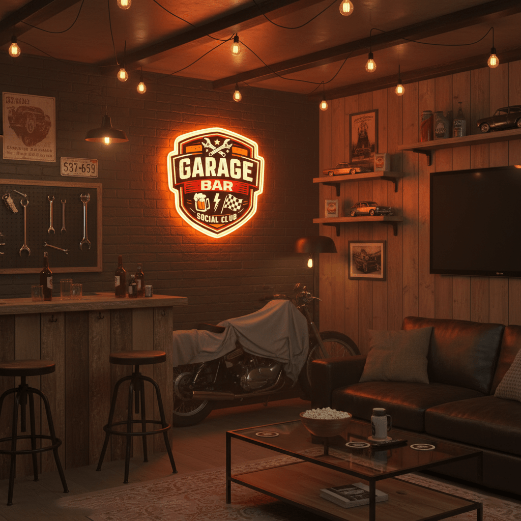 ShineNeon™ Garage Bar Neon Sign for Workshop & Man Cave USB Led Neon Sign - Shineneon