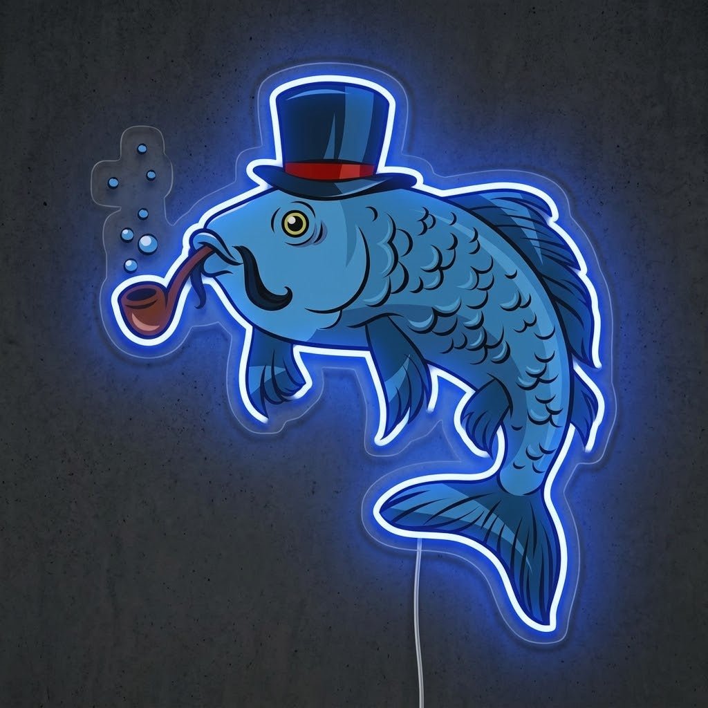 ShineNeon™ Gentleman Dolphin neon sign USB Power - Shineneon