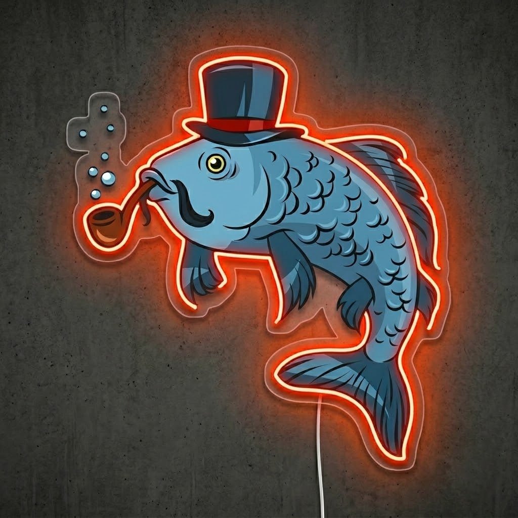ShineNeon™ Gentleman Dolphin neon sign USB Power - Shineneon
