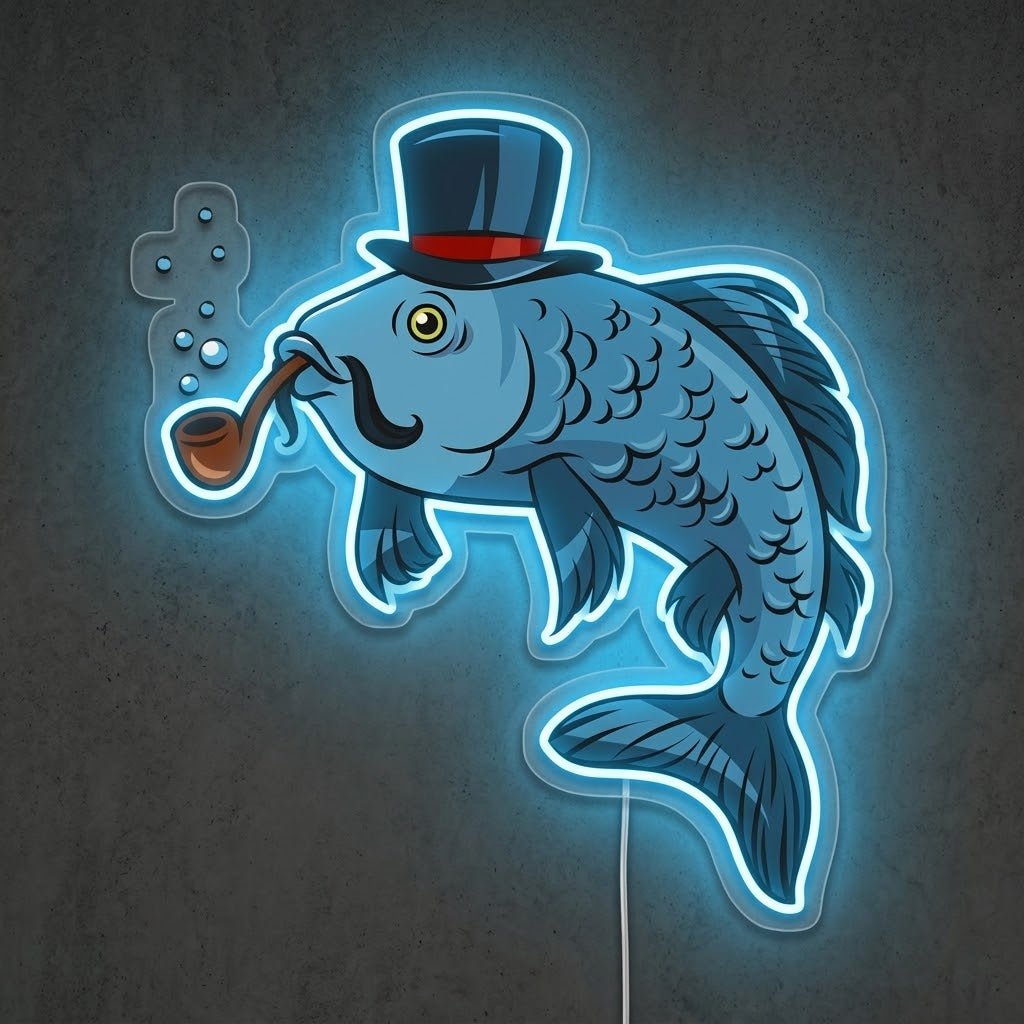 ShineNeon™ Gentleman Dolphin neon sign USB Power - Shineneon