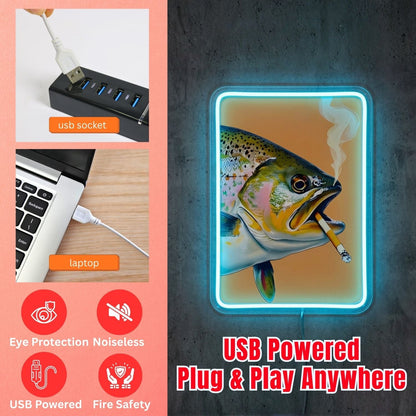 ShineNeon™ Golden Catch Splash neon sign USB Power - Shineneon