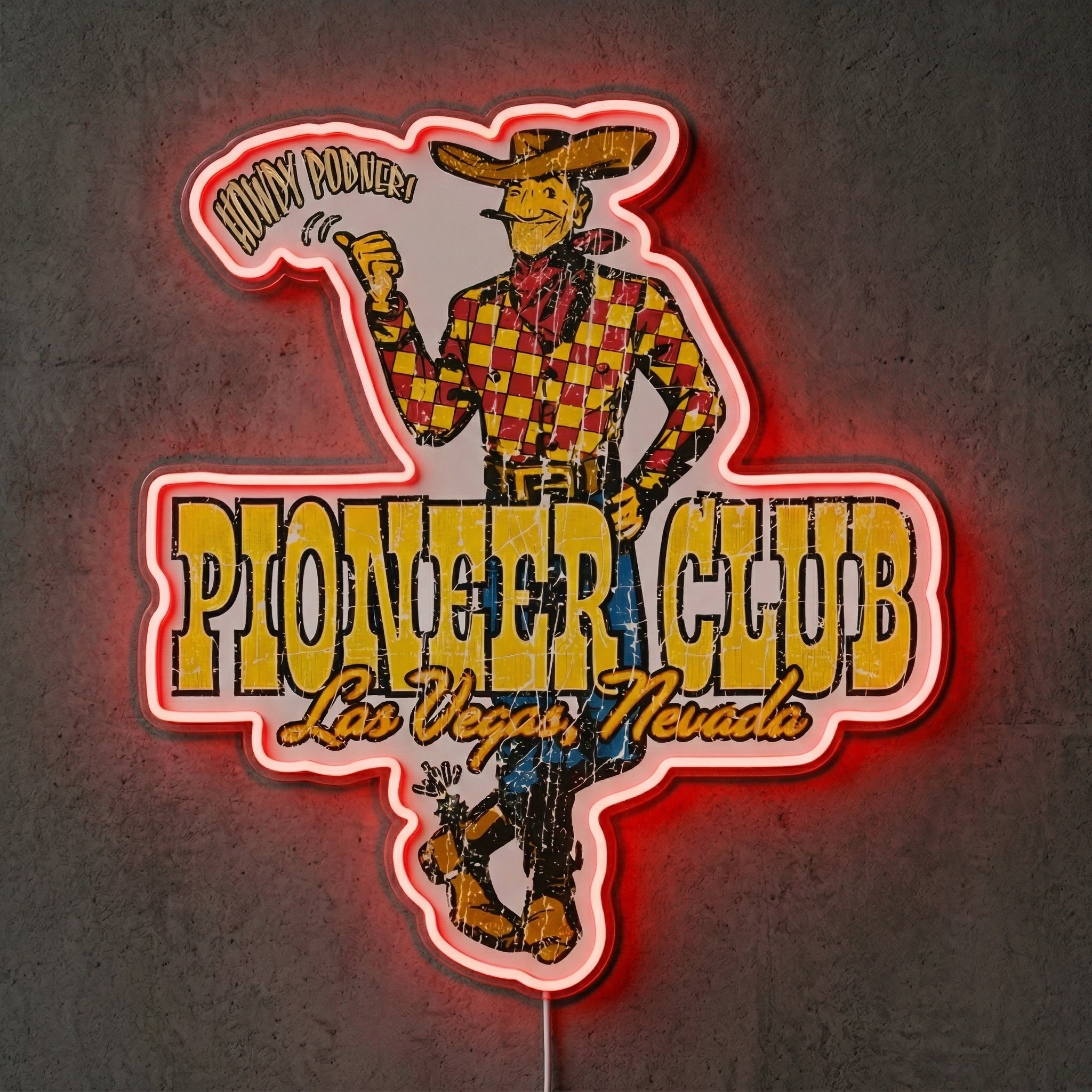 ShineNeon™ Hanging Cowboy neon sign USB Power - Shineneon