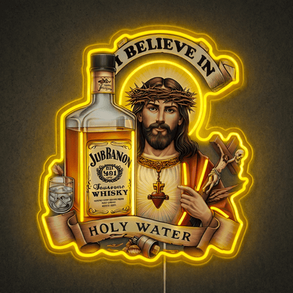ShineNeon™ Jesus Whiskey Label Neon Sign USB Power - Shineneon