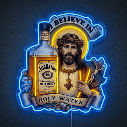 ShineNeon™ Jesus Whiskey Label Neon Sign USB Power - Shineneon