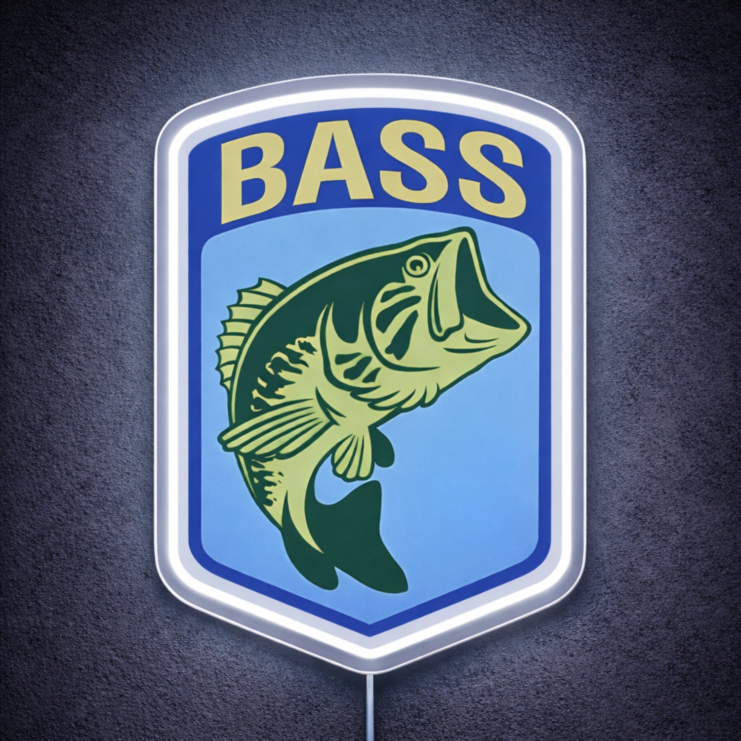 ShineNeon™ Largemouth Bass Fishing Neon Sign Outdoor Sportsman Wall Art Decor USB Power - Shineneon