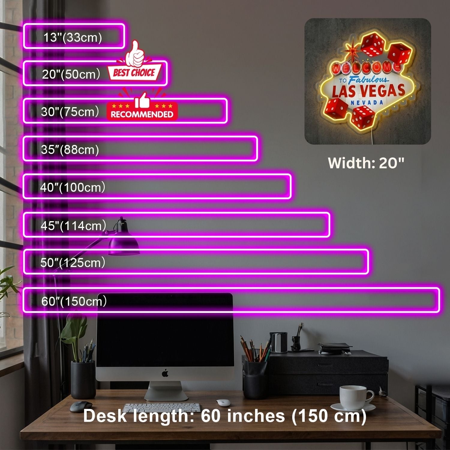 ShineNeon™ Las Vegas Dice neon sign USB Power - Shineneon