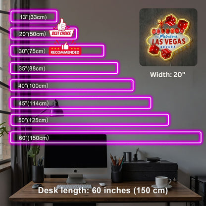 ShineNeon™ Las Vegas Dice neon sign USB Power - Shineneon