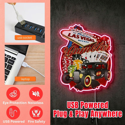 ShineNeon™ Las Vegas Monster Truck neon sign USB Power - Shineneon