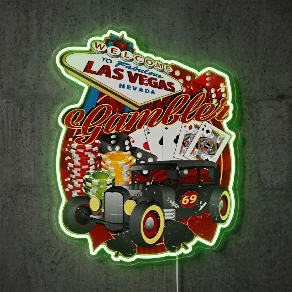 ShineNeon™ Las Vegas Monster Truck neon sign USB Power - Shineneon
