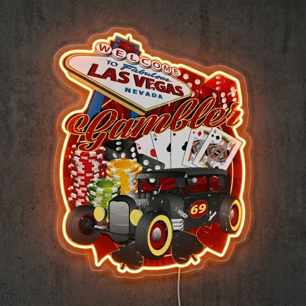 ShineNeon™ Las Vegas Monster Truck neon sign USB Power - Shineneon