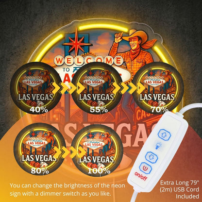 ShineNeon™ Las Vegas Roulette neon sign USB Power - Shineneon