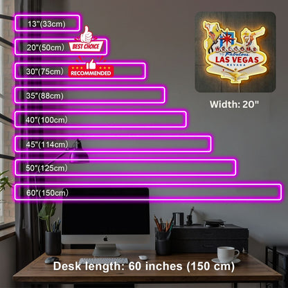 ShineNeon™ Las Vegas Western Icons neon sign USB Power - Shineneon