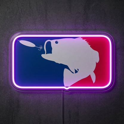 ShineNeon™ Major League Fishing LED Neon Sign Bass Pro Style Wall Decor USB Power - Shineneon