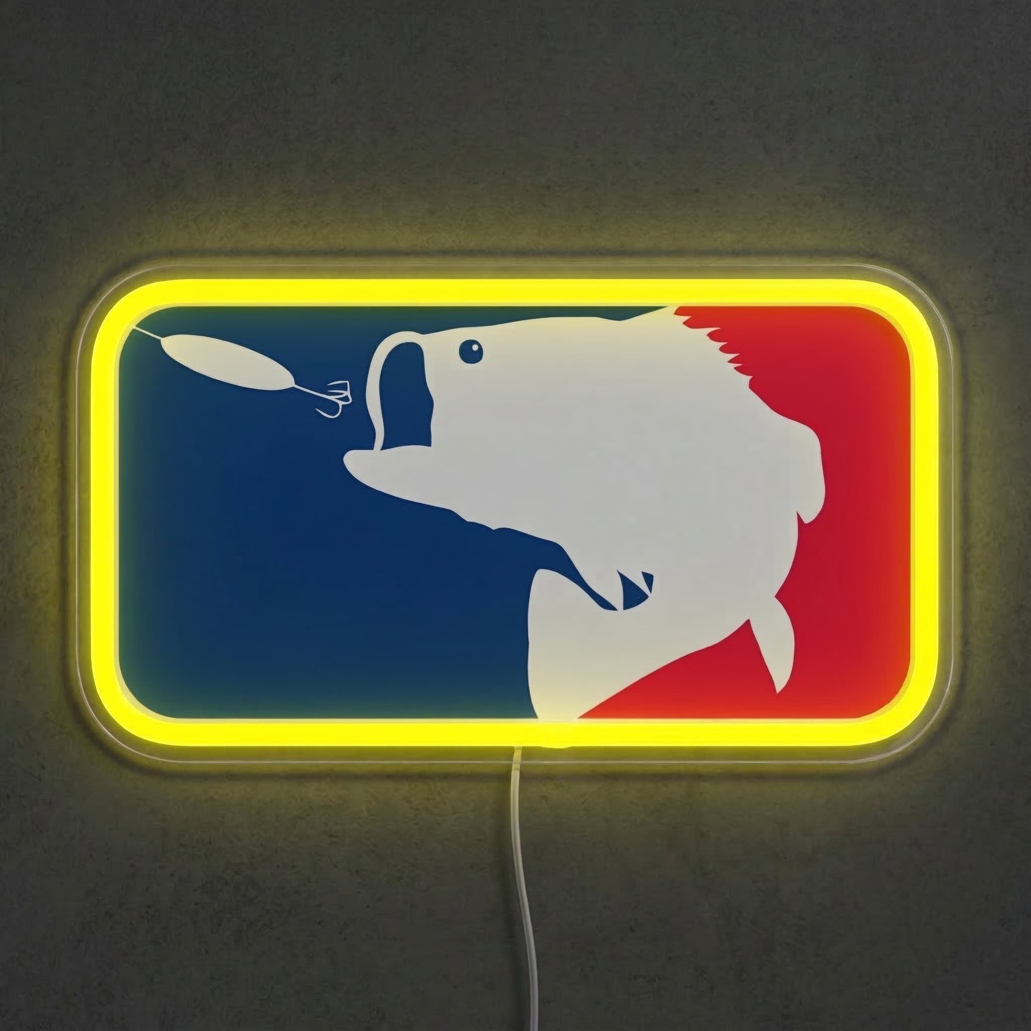 ShineNeon™ Major League Fishing LED Neon Sign Bass Pro Style Wall Decor USB Power - Shineneon