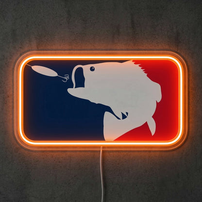 ShineNeon™ Major League Fishing LED Neon Sign Bass Pro Style Wall Decor USB Power - Shineneon