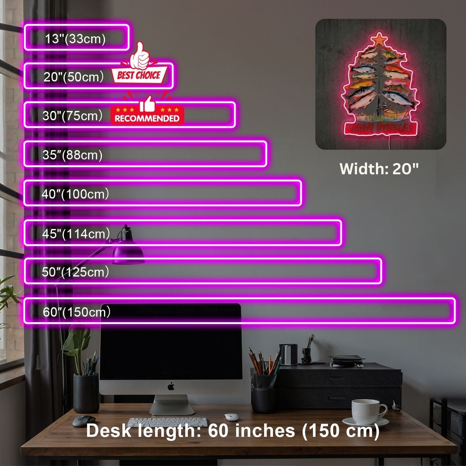 ShineNeon™ Merry Fishmas Tree neon sign USB Power - Shineneon