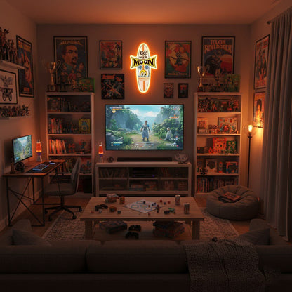 ShineNeon™ Mooneyes Surfboard LED Neon Sign - Retro Surf Wall Art Decor (USB Powered) - Shineneon