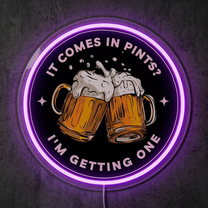 ShineNeon™ Pints Quote Neon Sign Funny Fantasy Movie Bar Decor USB Power Neon Sign - Shineneon