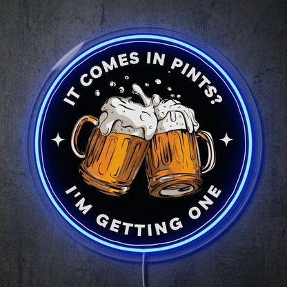 ShineNeon™ Pints Quote Neon Sign Funny Fantasy Movie Bar Decor USB Power Neon Sign - Shineneon
