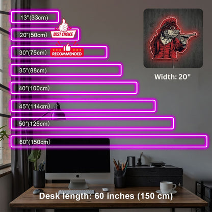 ShineNeon™ Red Hood Cowboy neon sign USB Power - Shineneon
