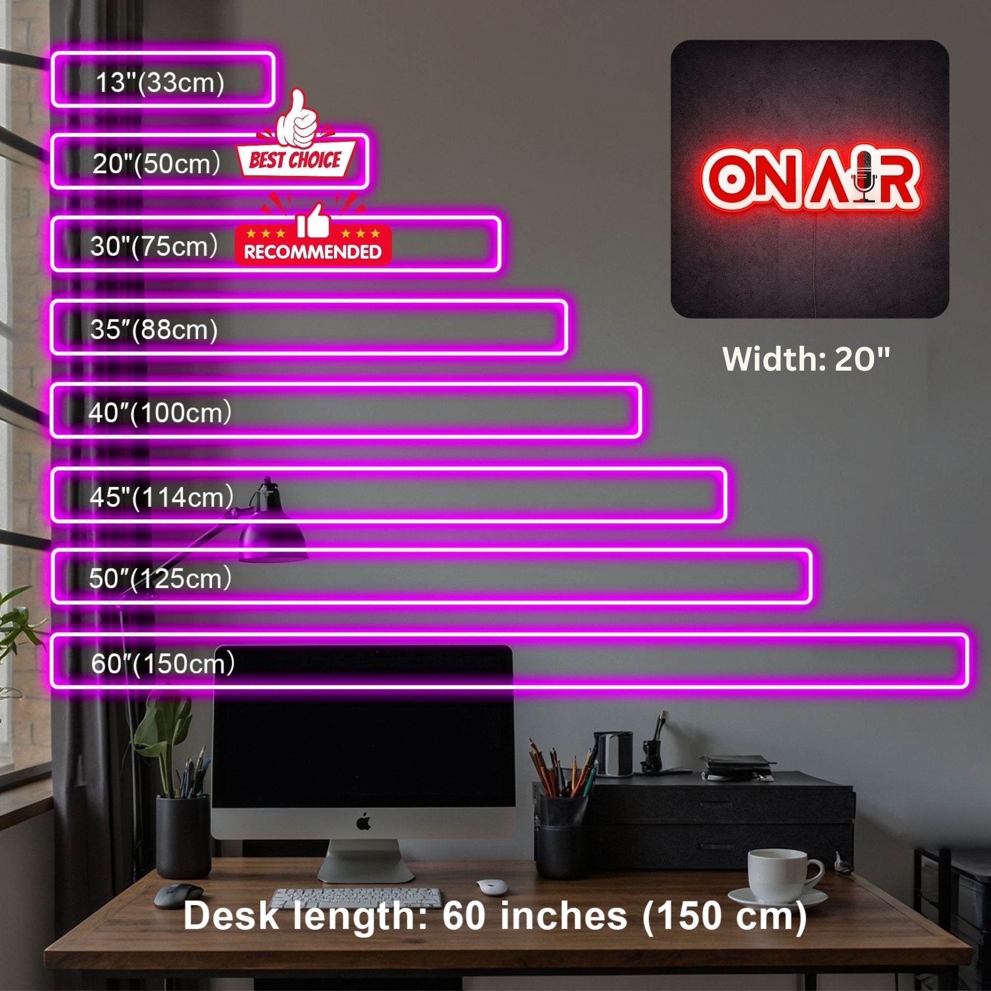 ShineNeon™ Red ON AIR LED Neon Sign - Podcast Room Wall Decor (USB Powered) - Shineneon