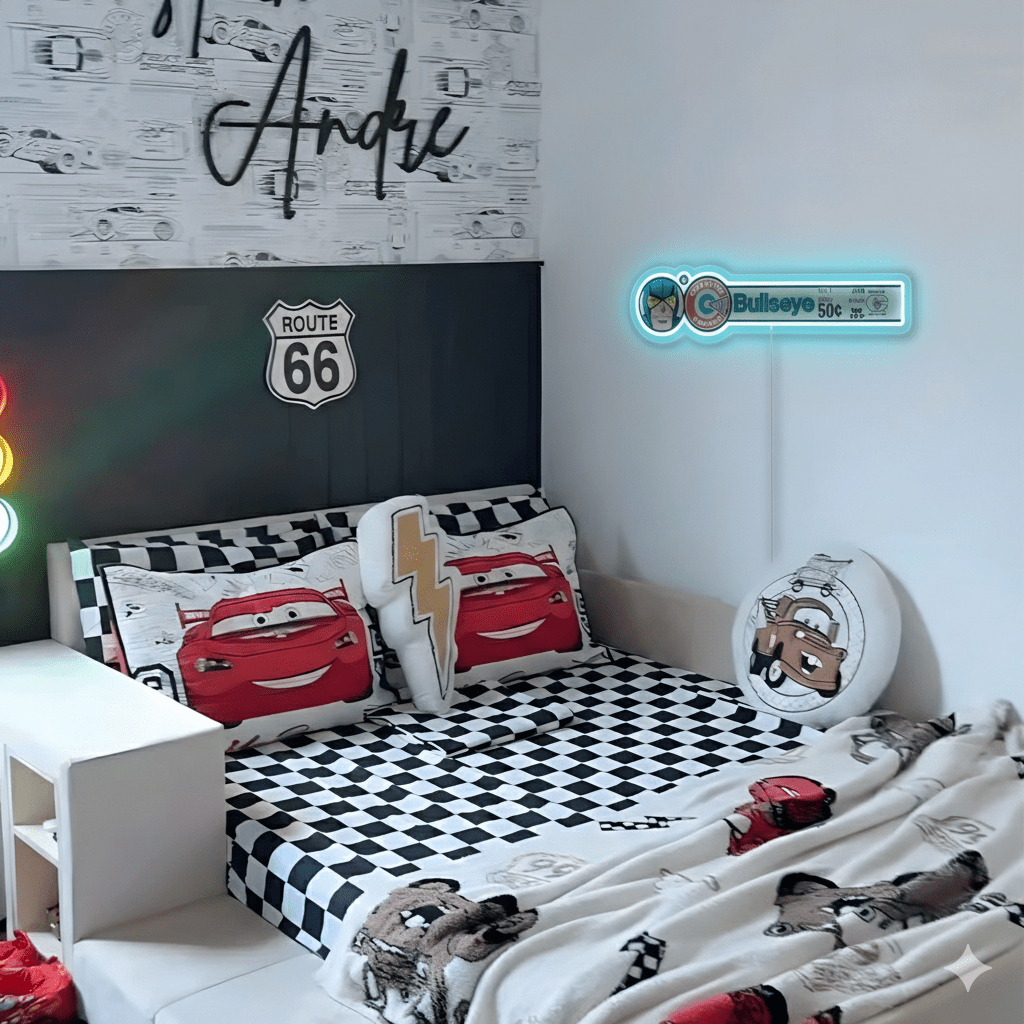 ShineNeon™ Retro Bullseye Comic Ledger LED Neon Sign - Superhero Wall Decor - Shineneon
