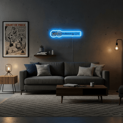 ShineNeon™ Retro Bullseye Comic Ledger LED Neon Sign - Superhero Wall Decor - Shineneon