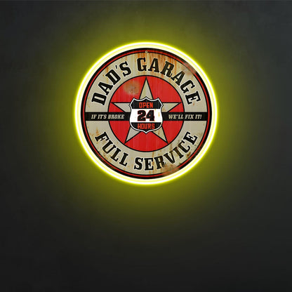 ShineNeon™ Retro Garage Neon Sign for Garage Workshop & Man Cave USB Led Neon Sign - Shineneon